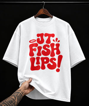 JT Fish Lips Retro graphic T-shirt