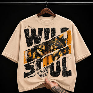 Wild Soul Wolf Tear graphic T-shirt