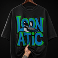 Loonatic Bird Graffiti Typography Graphic T-Shirt | Edgy Streetwear Oversized Tee