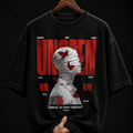 Unseen Bandaged Head & Butterflies Graphic T-Shirt | Dark Alternative Grunge Oversized Tee