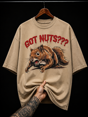 Got Nuts Funny Squirrel graphic T-shirt