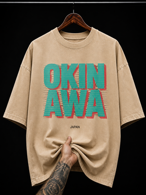 Okinawa Japan Retro Typography graphic T-shirt