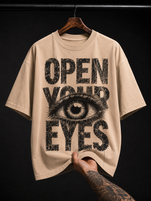 Open Your Eyes Realistic Eye graphic T-shirt