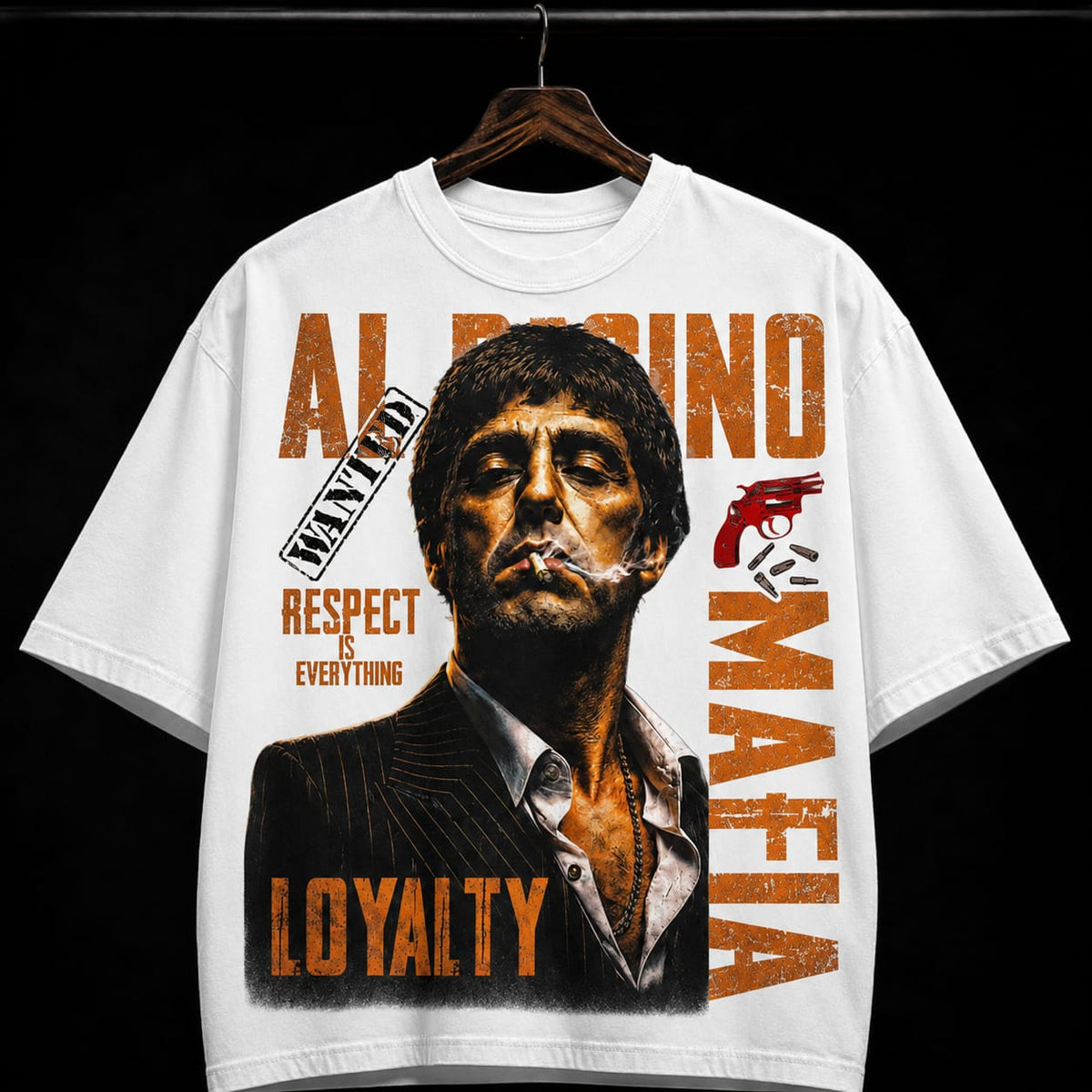 Al Pacino Mafia and Loyalty graphic T-shirt