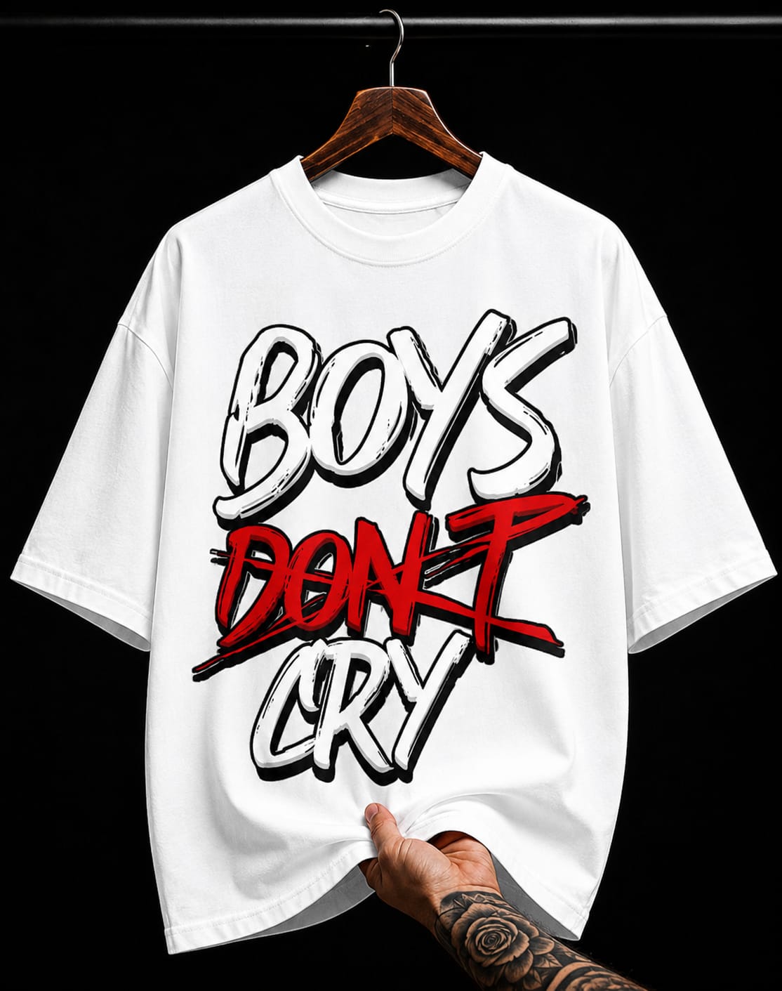 Boys Don't Cry Graffiti graphic T-shirt