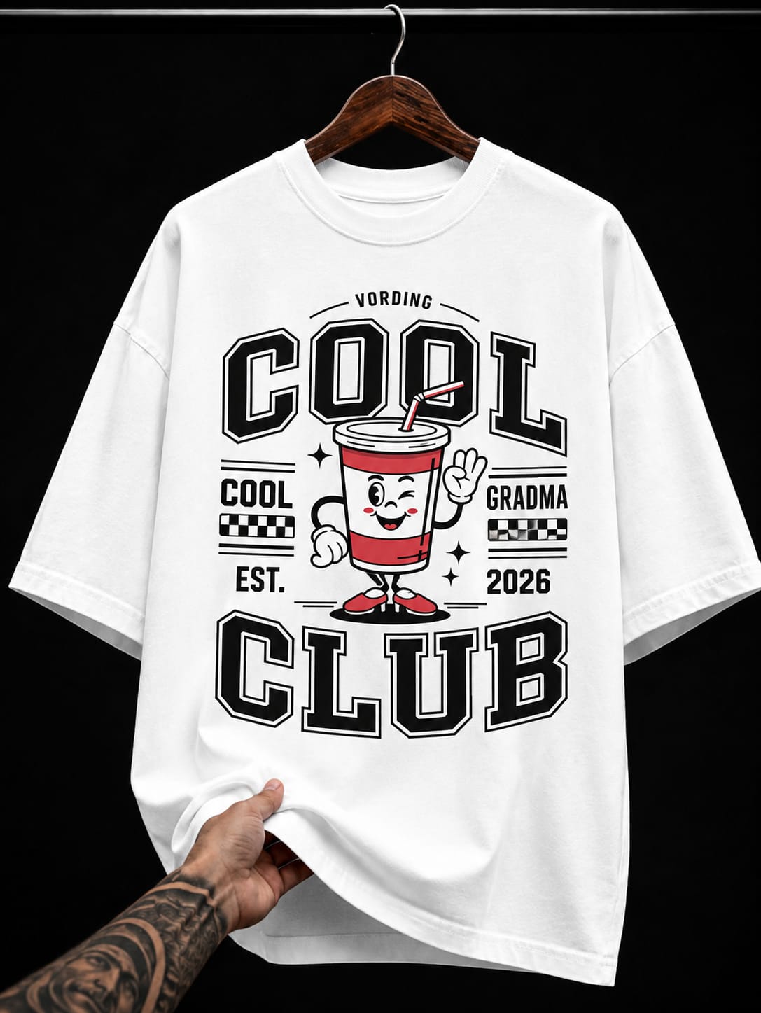 Cool Club Retro Cartoon graphic T-shirt
