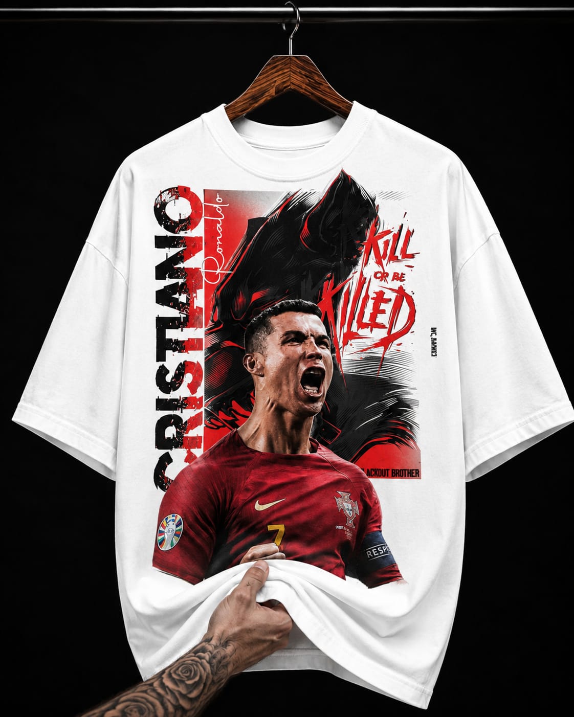 Cristiano Ronaldo Football graphic T-shirt