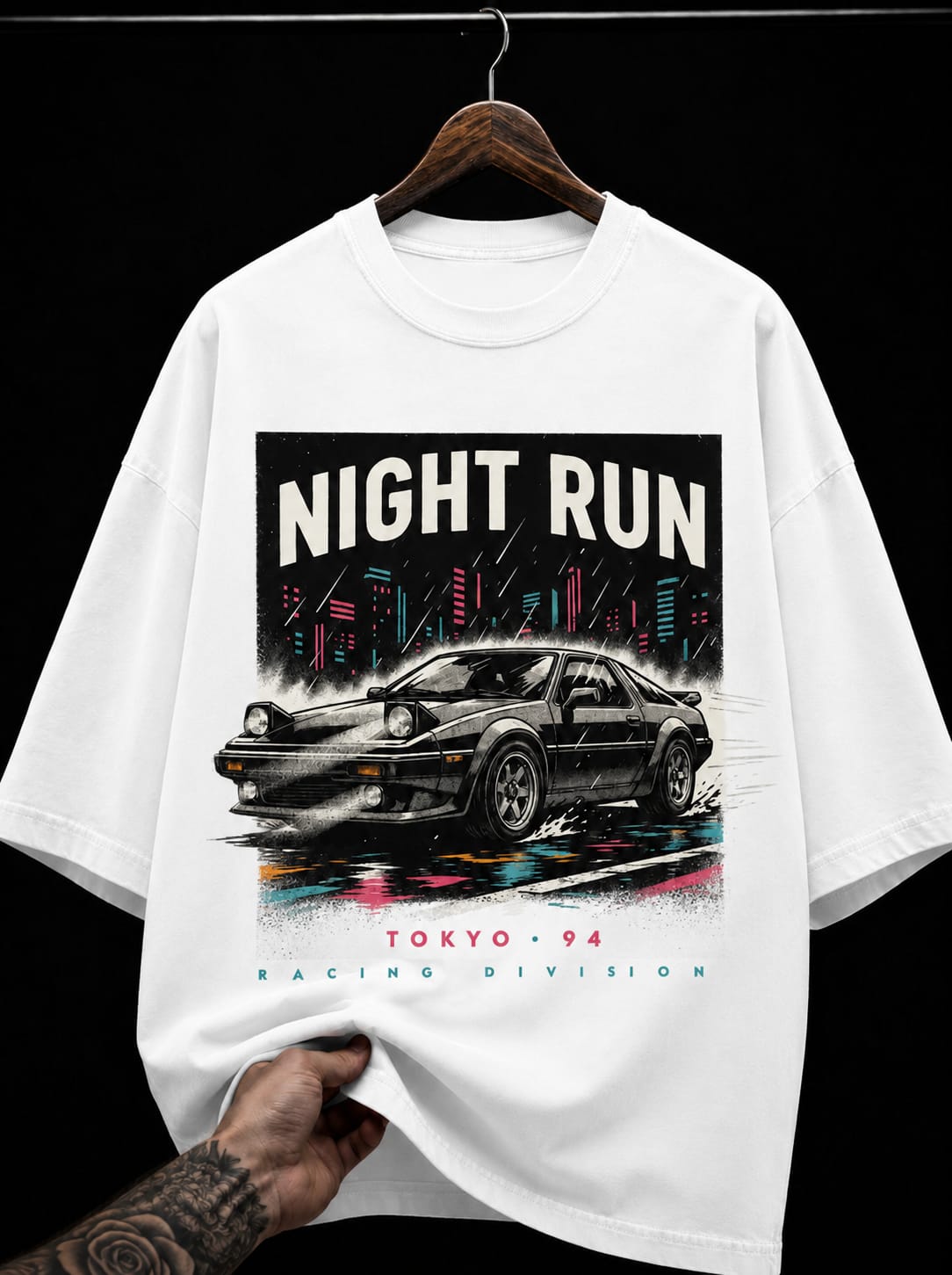 Night Run Tokyo 94 JDM graphic T-shirt