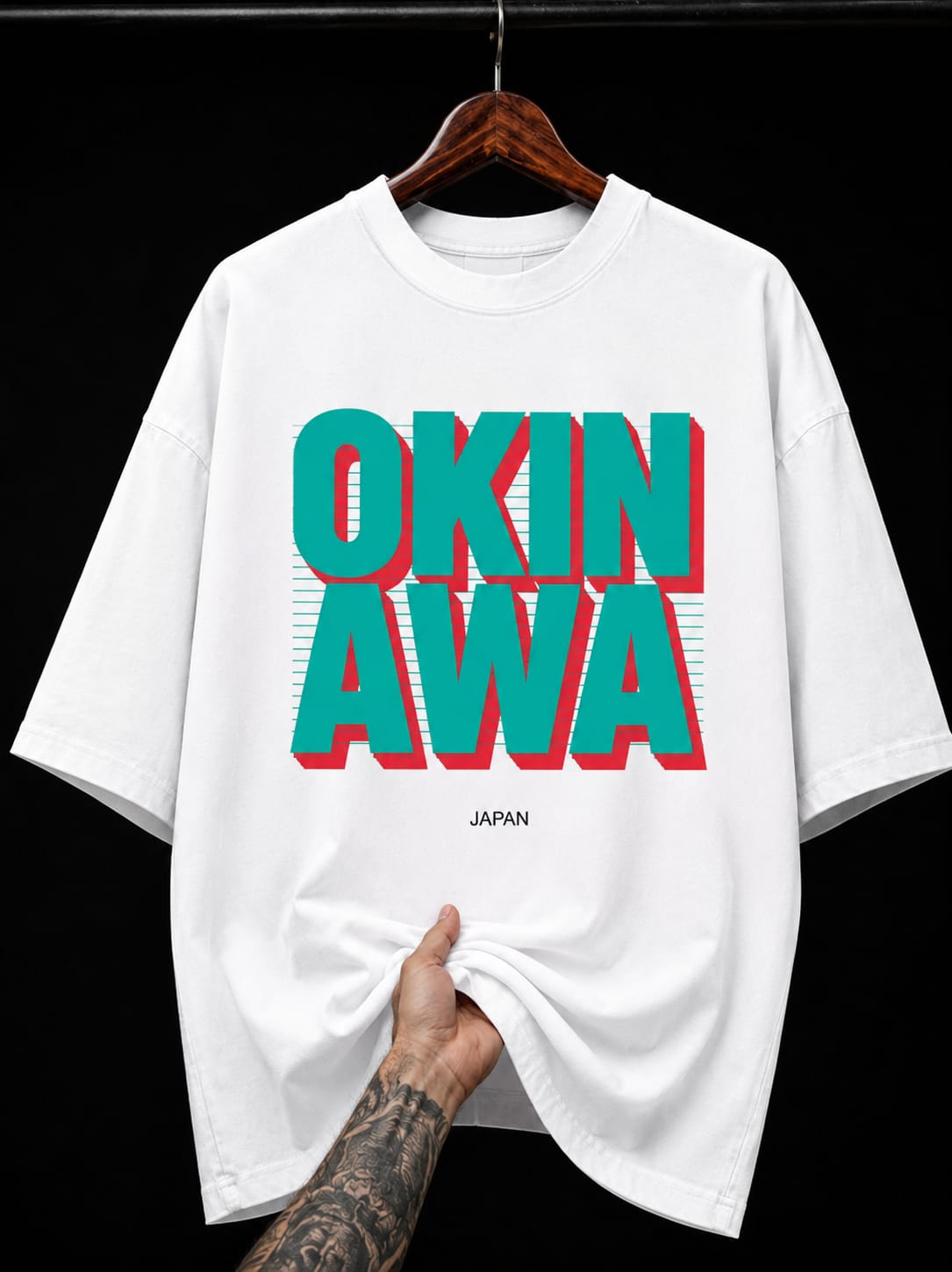 Okinawa Japan Retro Typography graphic T-shirt