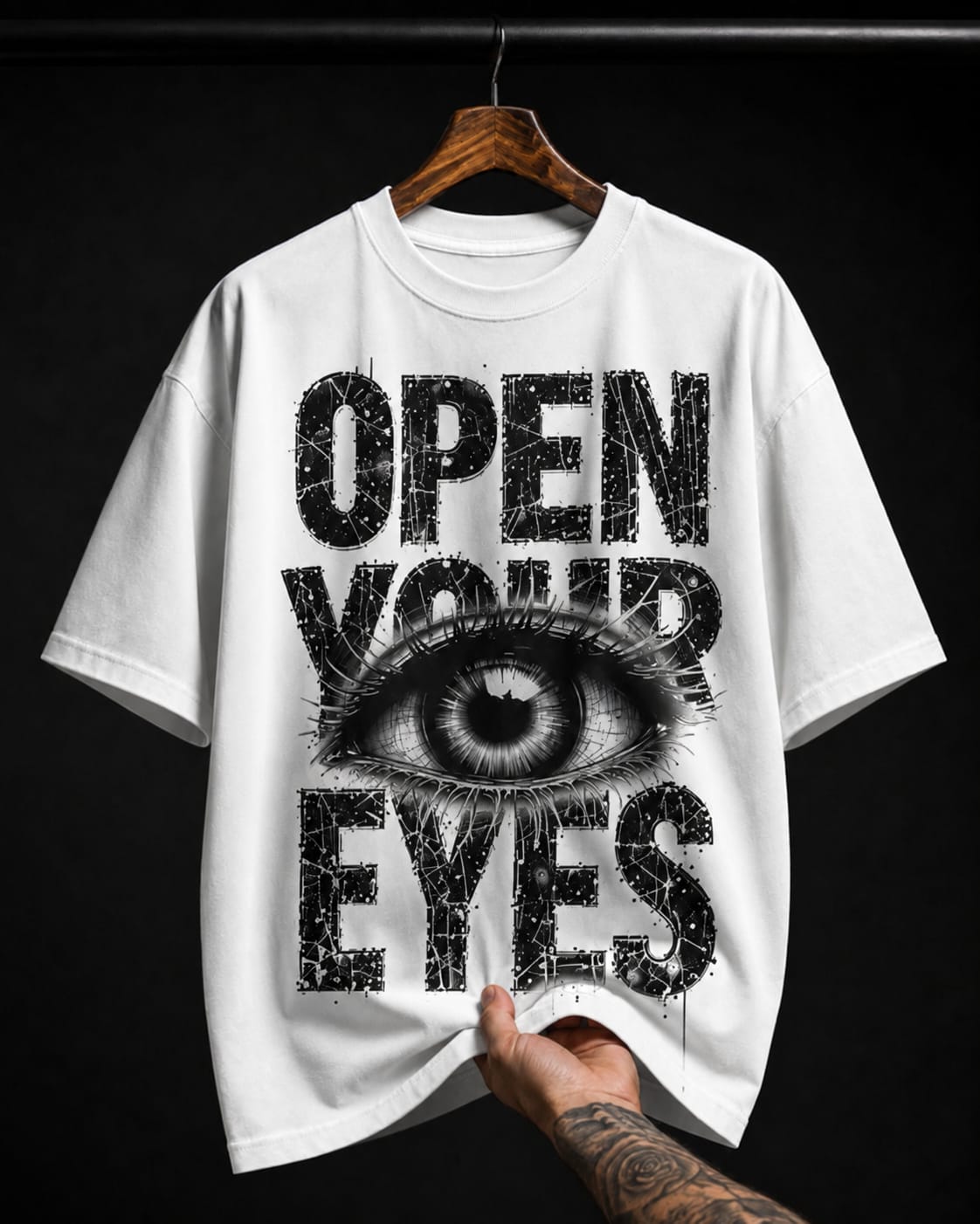 Open Your Eyes Realistic Eye graphic T-shirt