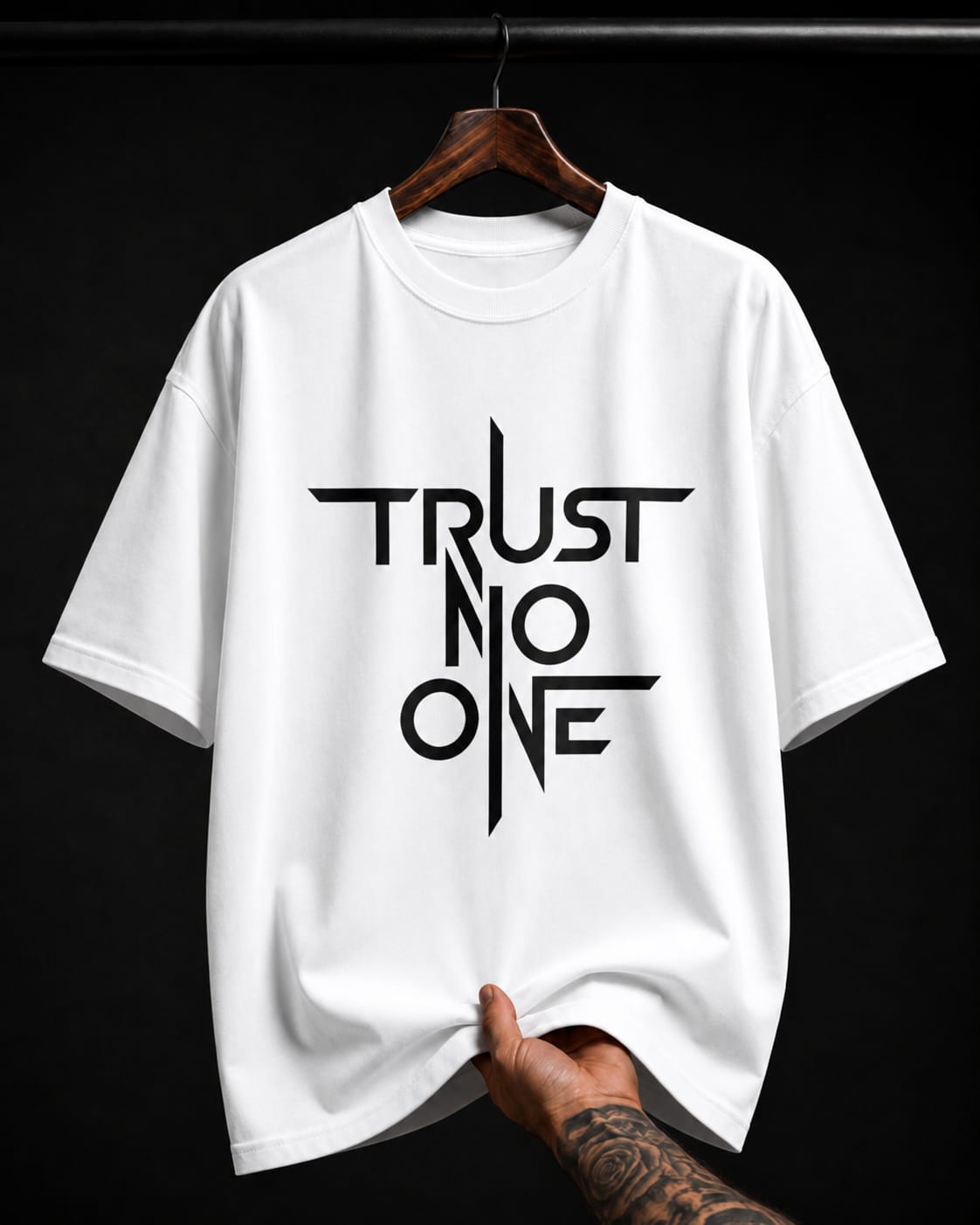 Trust No One Minimalist graphic T-shirt
