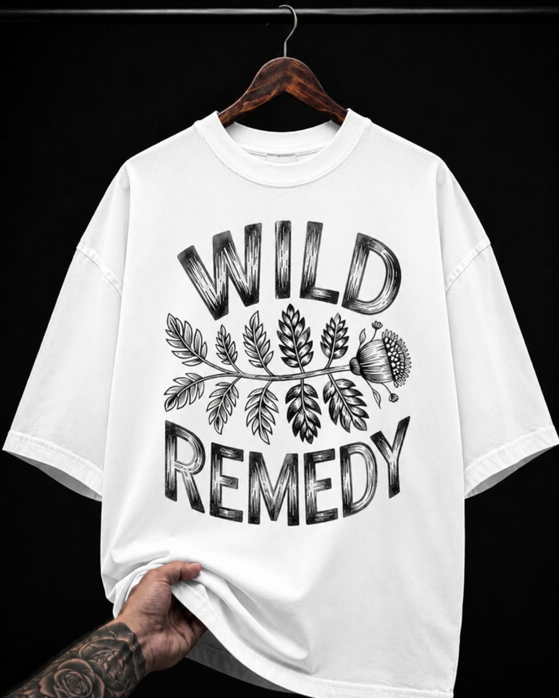 Wild Remedy Botanical Leaf graphic T-shirt