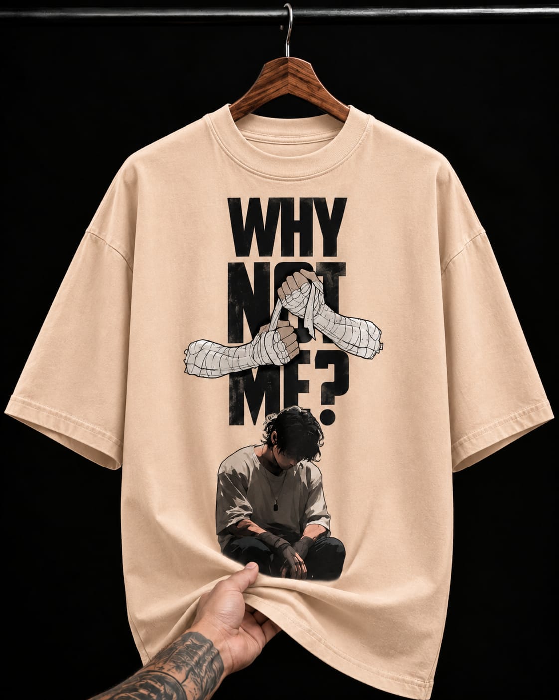 Why Not Me Emotional graphic T-shirt