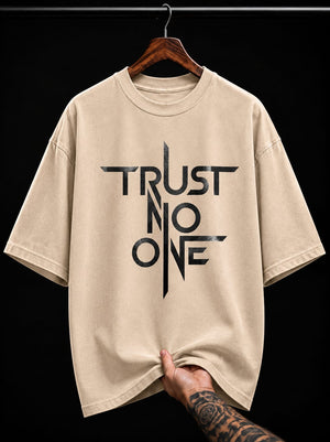 Trust No One Minimalist graphic T-shirt